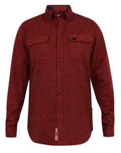 D555 Tobias textured overshirt Rust